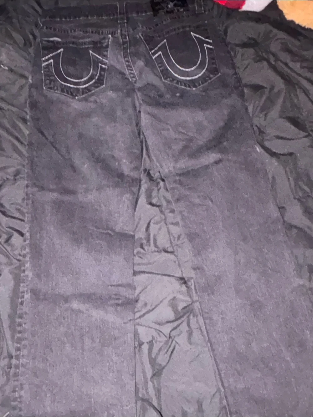True Religion Black Seam-Front Leggings